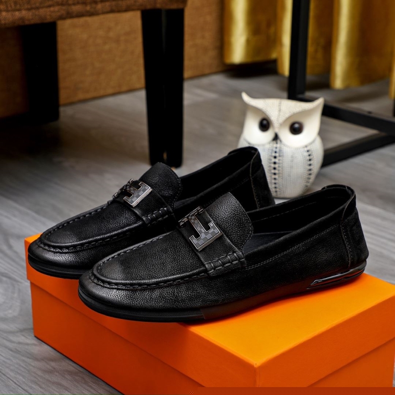 H**mes leather shoes